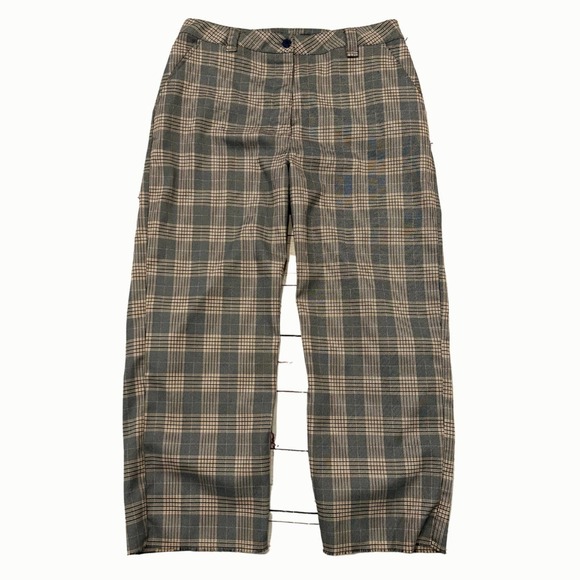 ASOS academia Plaid Casual Pants Size 10 - Picture 1 of 8